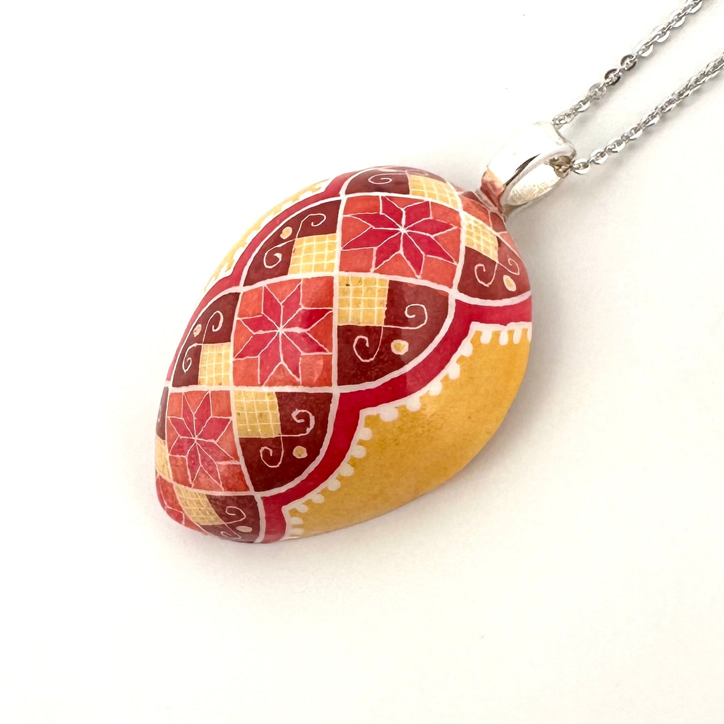 Half Quail Egg Necklace