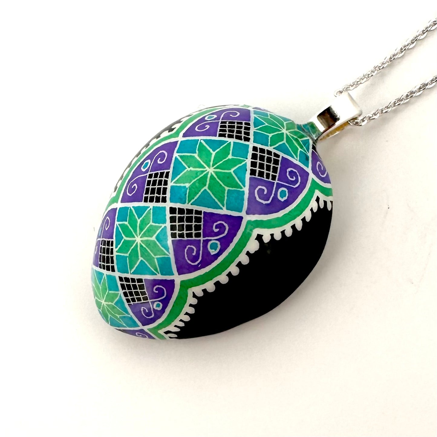 Half Quail Egg Necklace