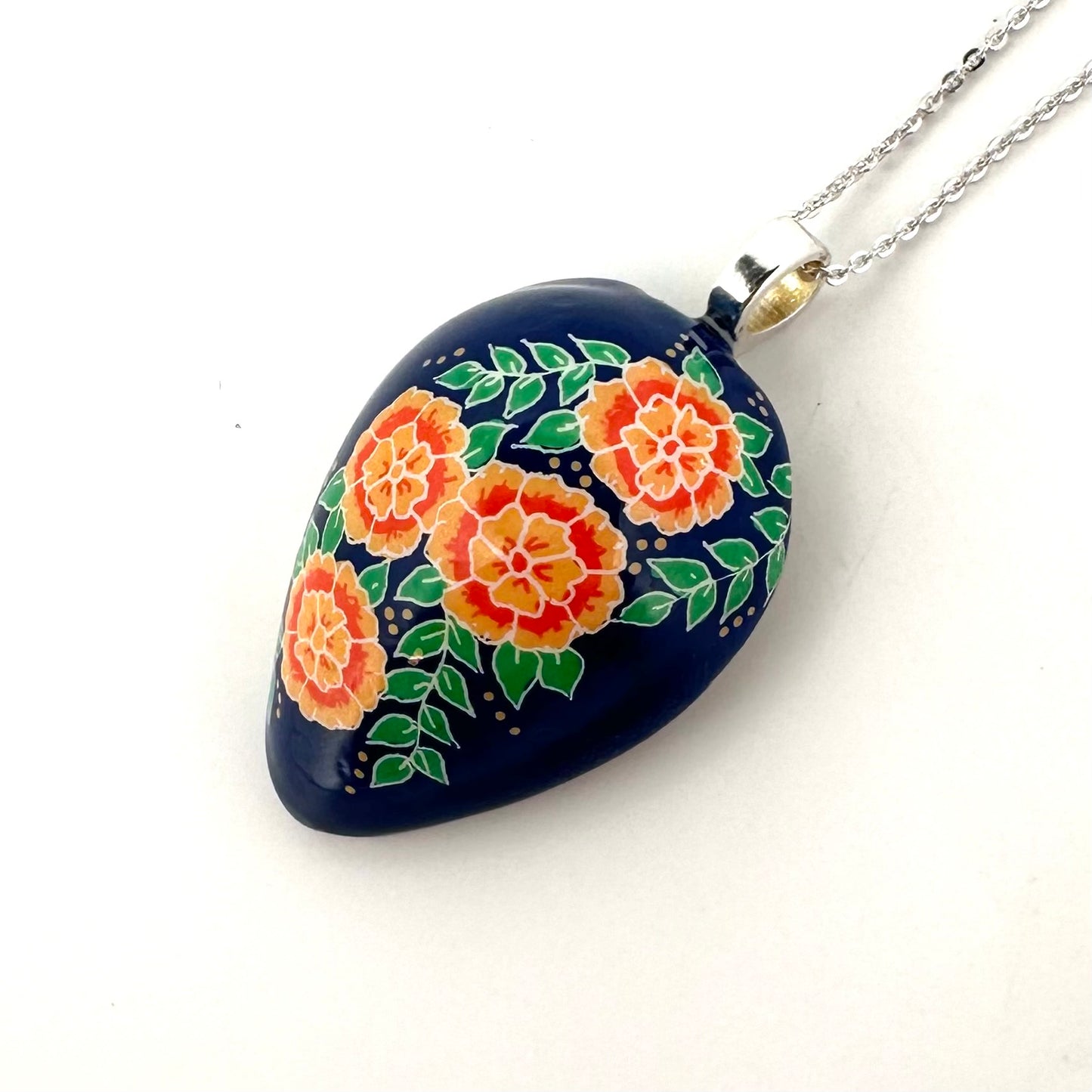 Half Quail Egg Necklace