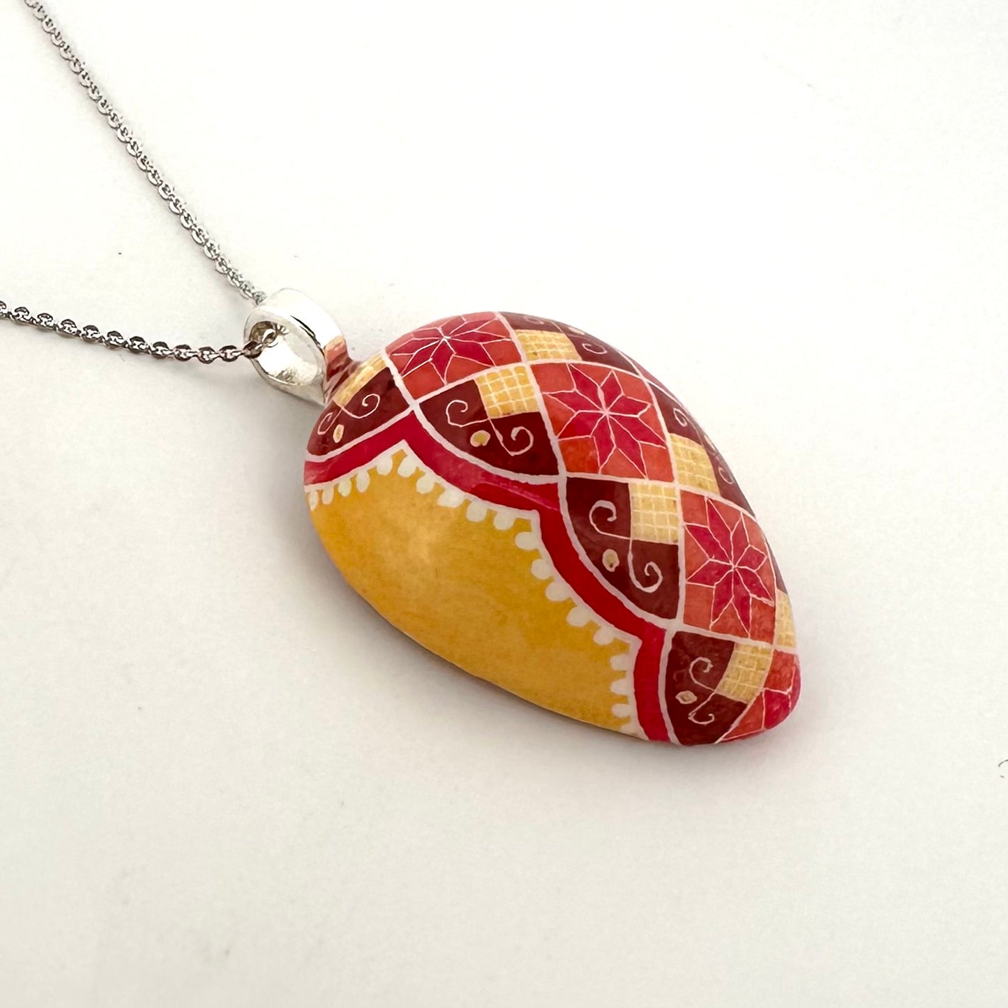 Half Quail Egg Necklace