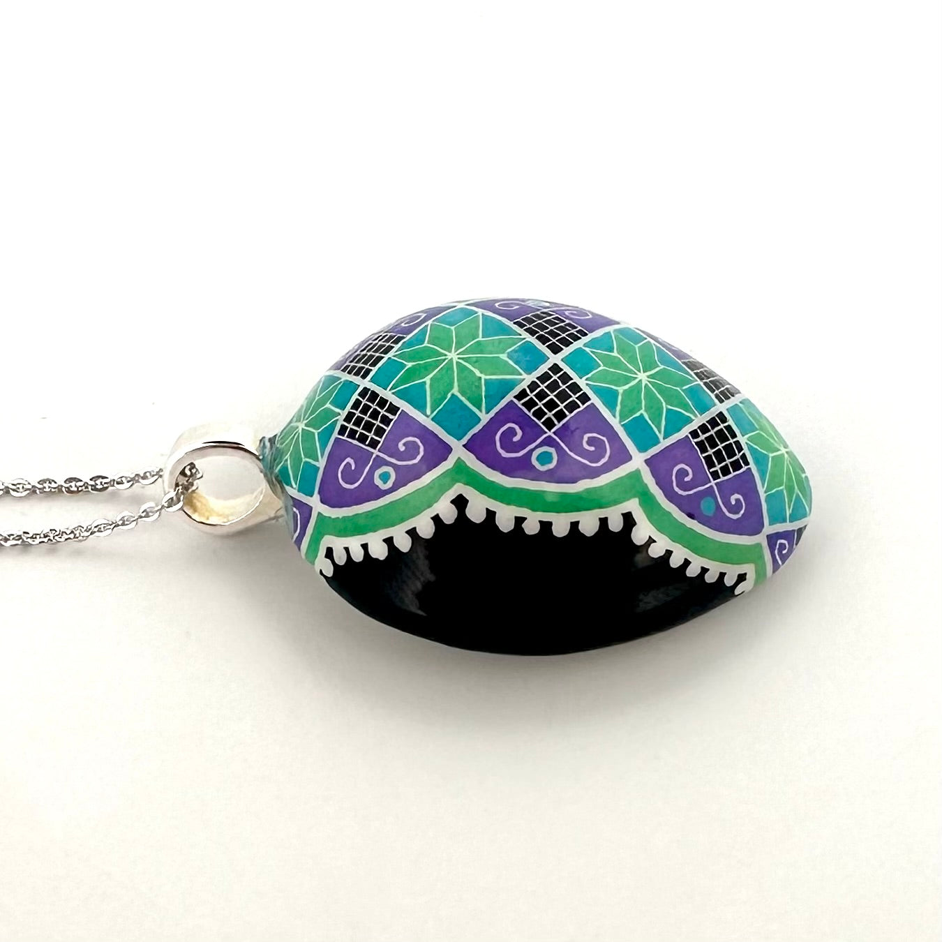 Half Quail Egg Necklace