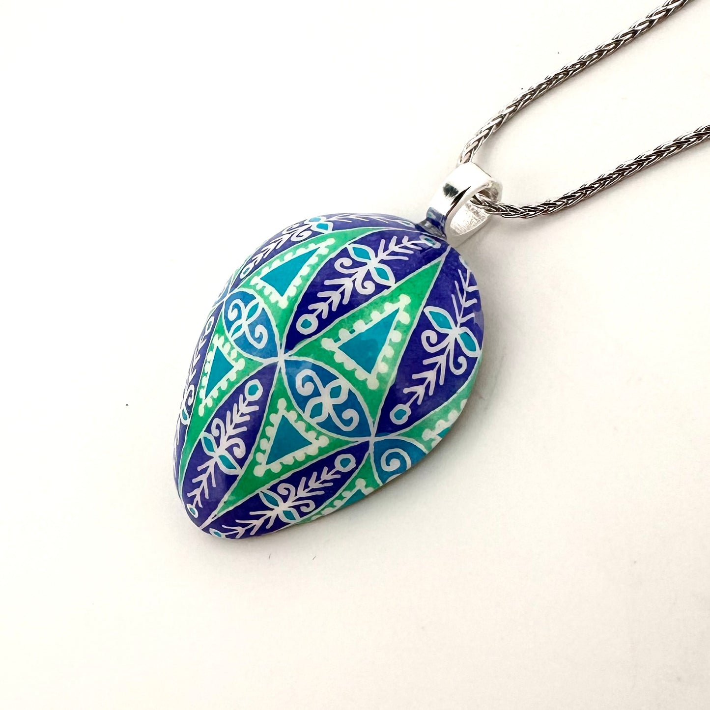 Half Quail Egg Necklace