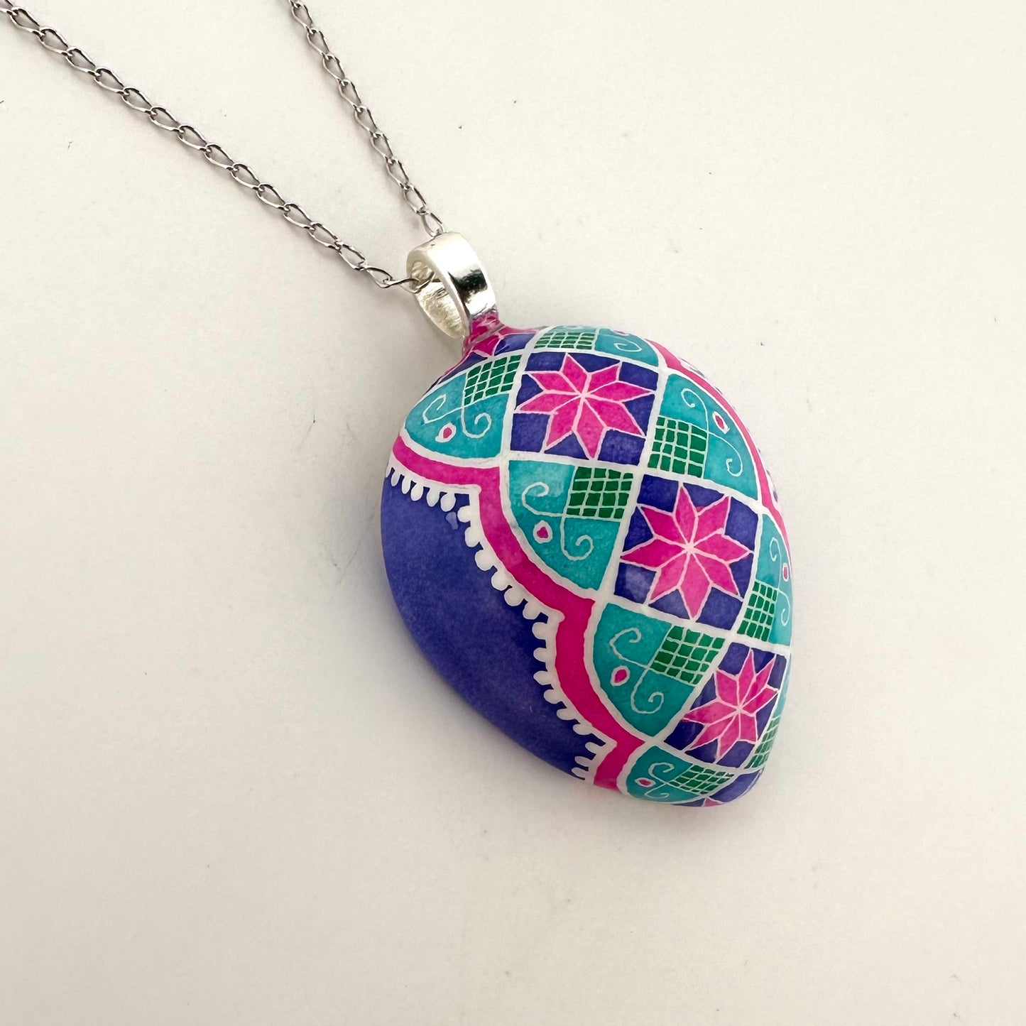 Half Quail Egg Necklace