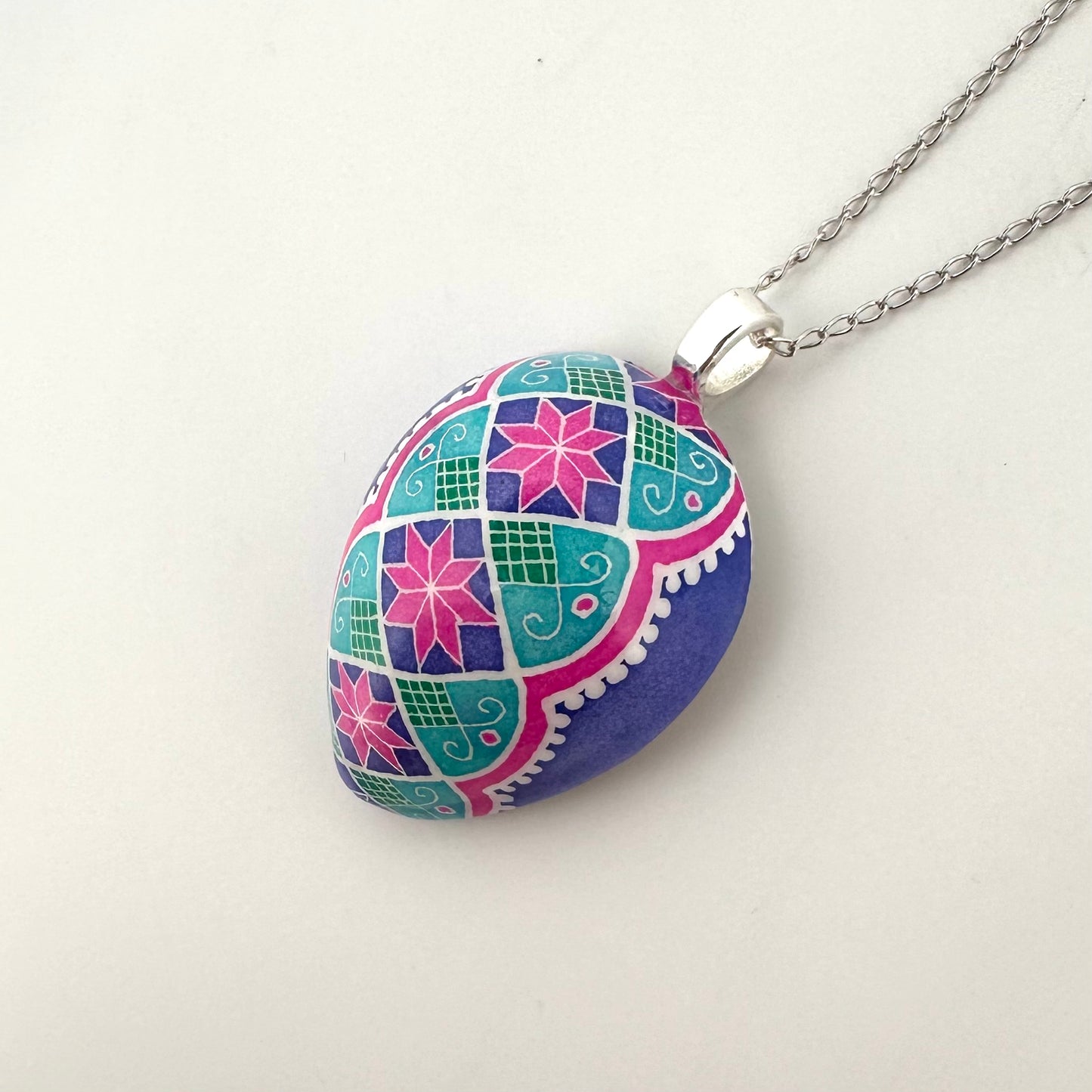 Half Quail Egg Necklace