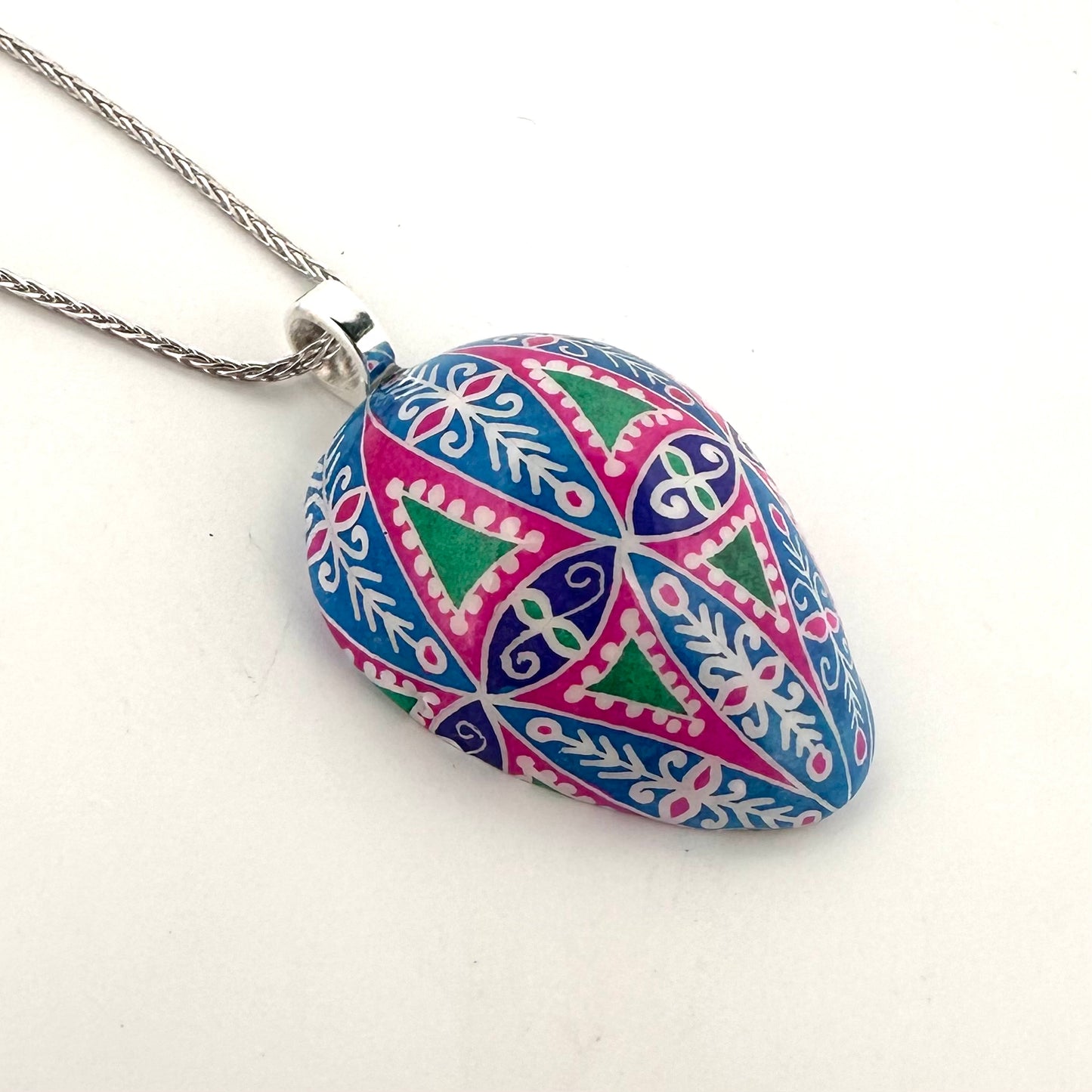 Half Quail Egg Necklace