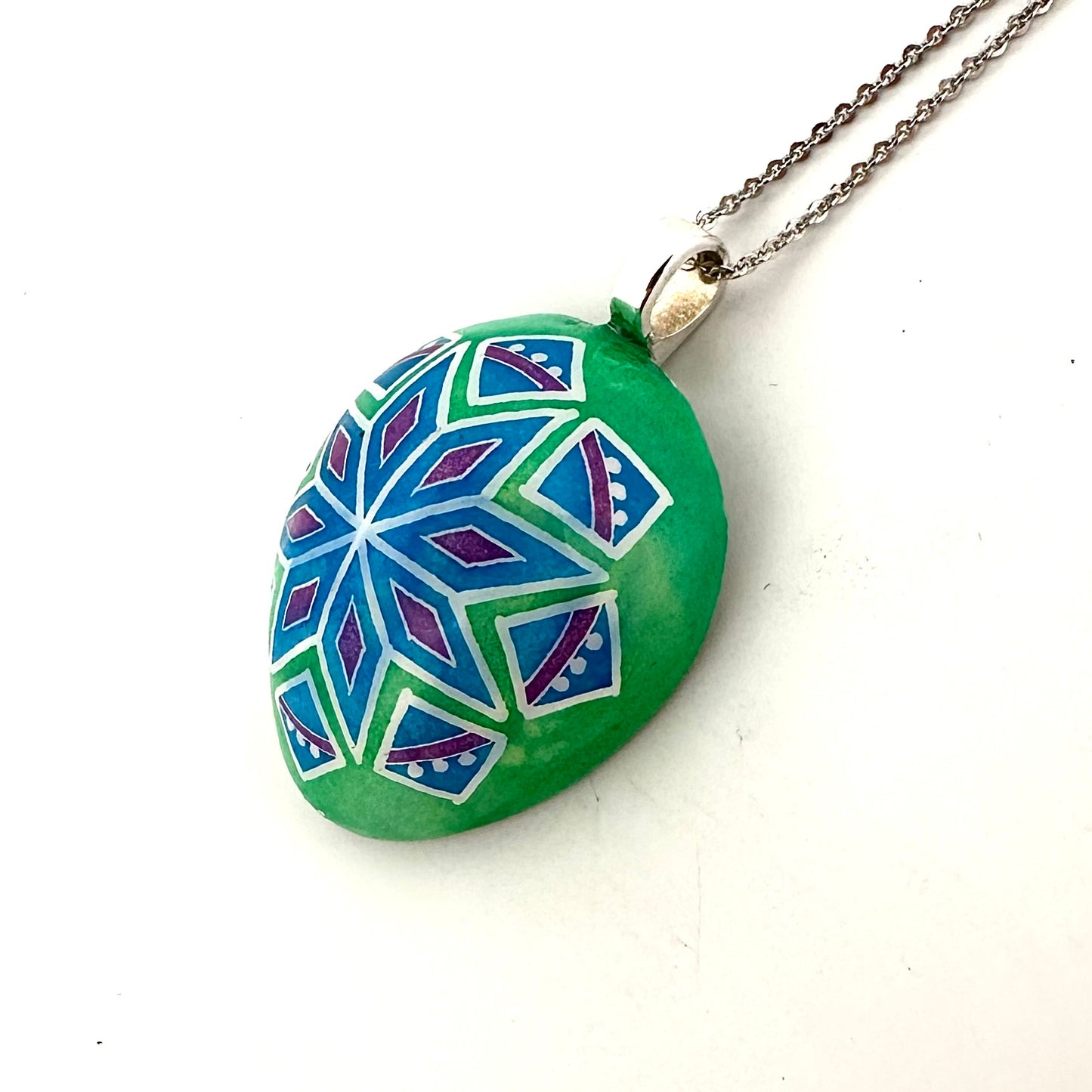 Half Quail Egg Necklace