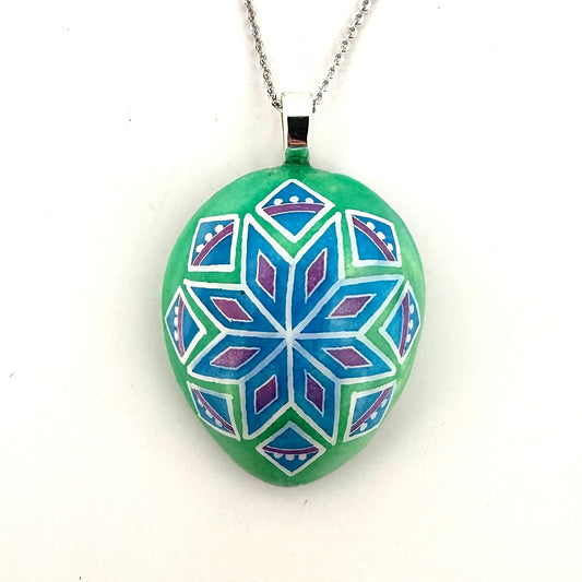 Half Quail Egg Necklace